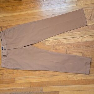 J.Crew Flex Mens 33/32 Tobacco Khaki Chinos Straight Leg